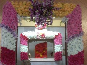 Temple Decoration with aurket carnation