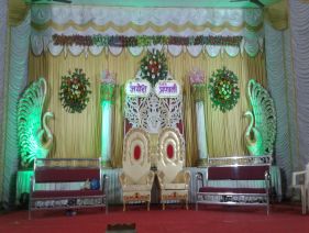 Wedding Hall decoration with gerbera