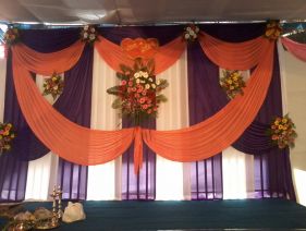 Wedding Hall Decoration with only buke