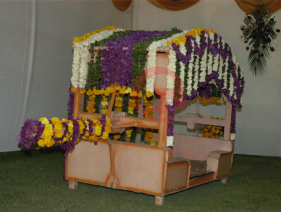 Palkhi Decoration with aster shewanti