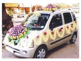Wedding Car Decoration Aurket buke