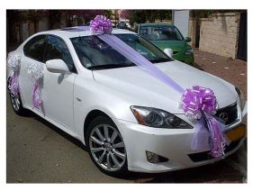Wedding Car Decoration with net